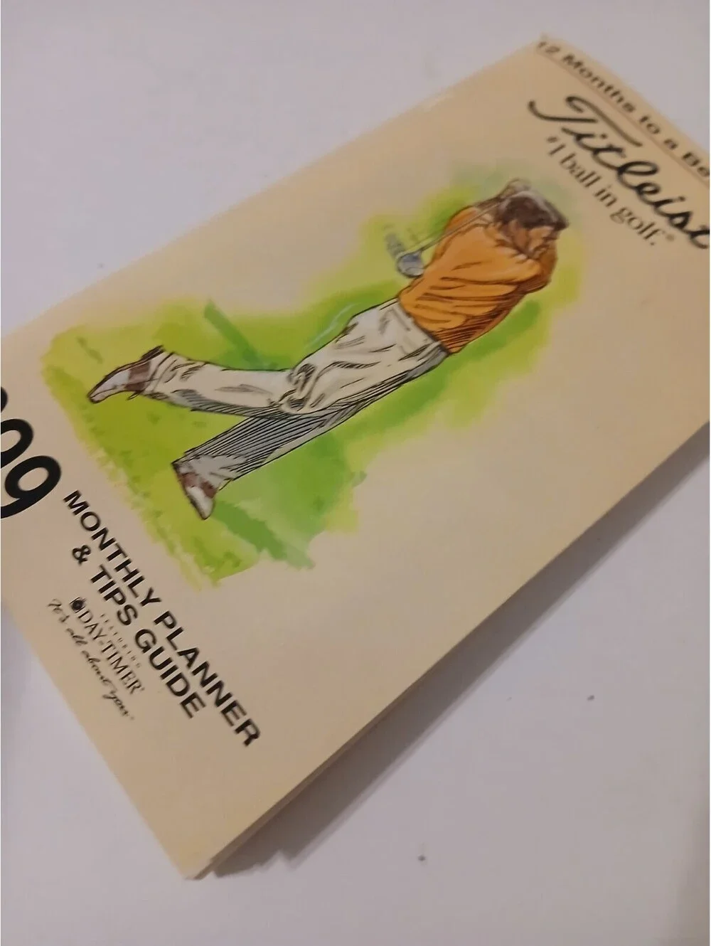 1999 Titleist Monthly Planner & Tips Guide / Calendar
